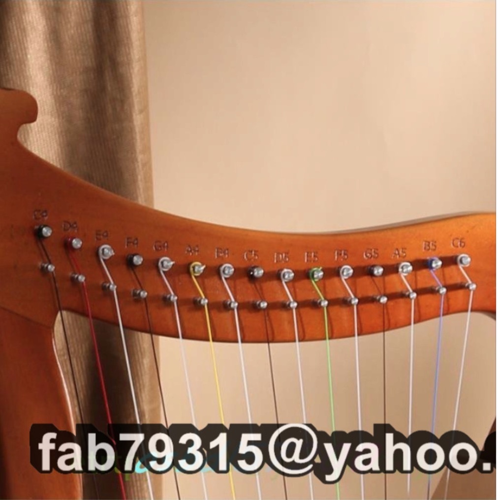 ライアー楽器 ハープ 楽器 19トーン 木製 リャキン_画像7
