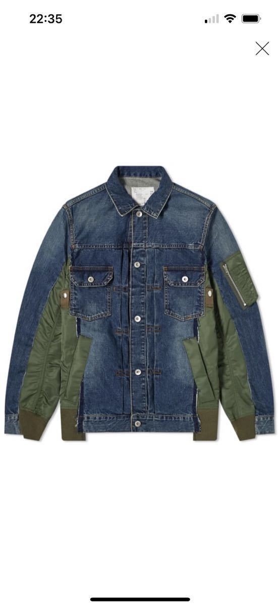 Sacai SCM-022 Denim x MA-1 Jacket BLUE サイズ2(M) SEQUEL デニム