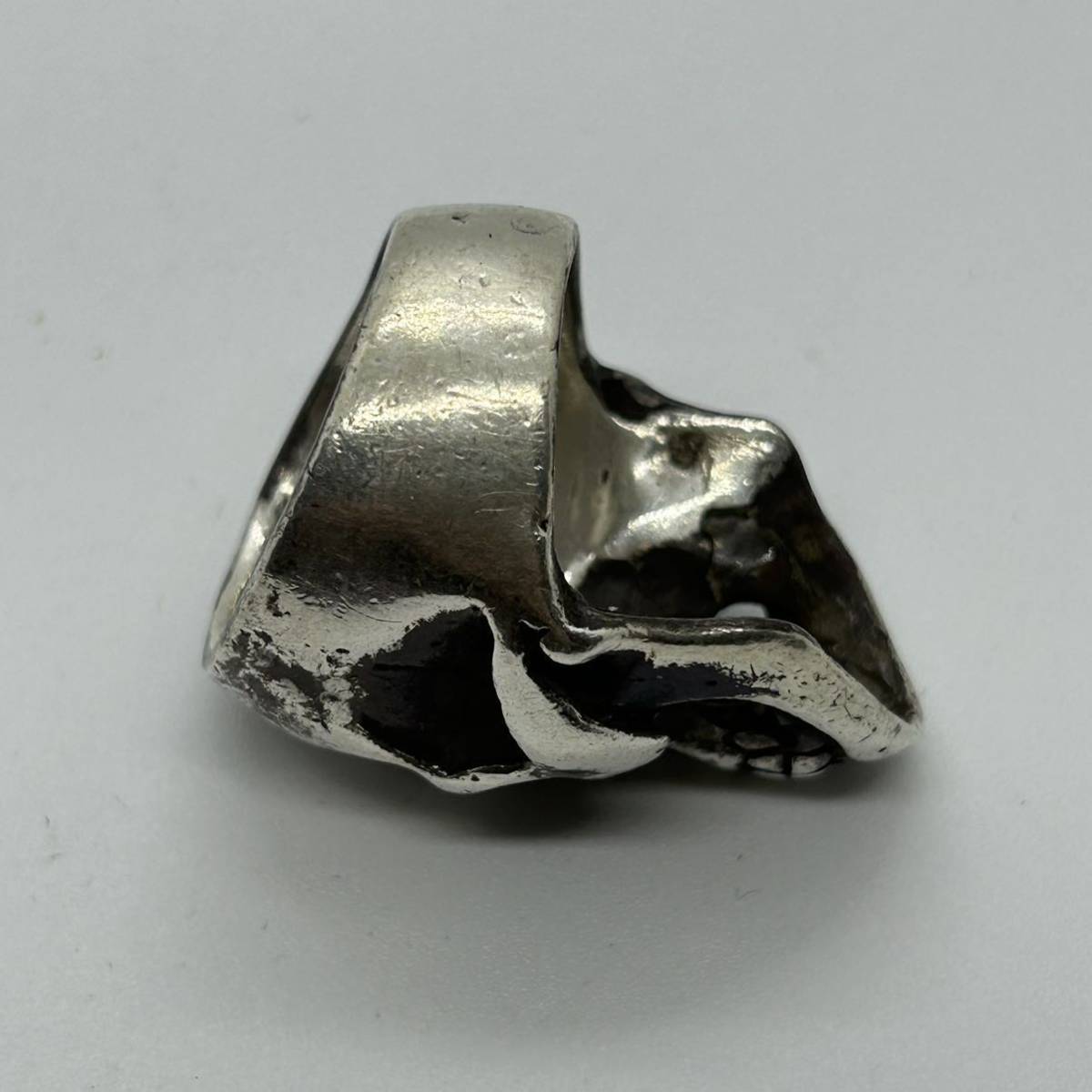 ▼【1円スタート】Gaboratory(GABOR)/LARGE SKULL RING WITH JAW ガボラトリー（ガボール）/ラージ スカル リング ウィズ ジョー_画像7