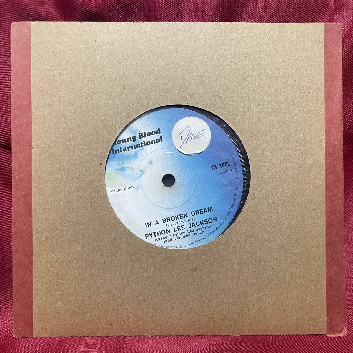 ◆UK7”s!◆PYTHON LEE JACKSON◆IN A BROKEN DREAM◆R.STEWART◆_画像3