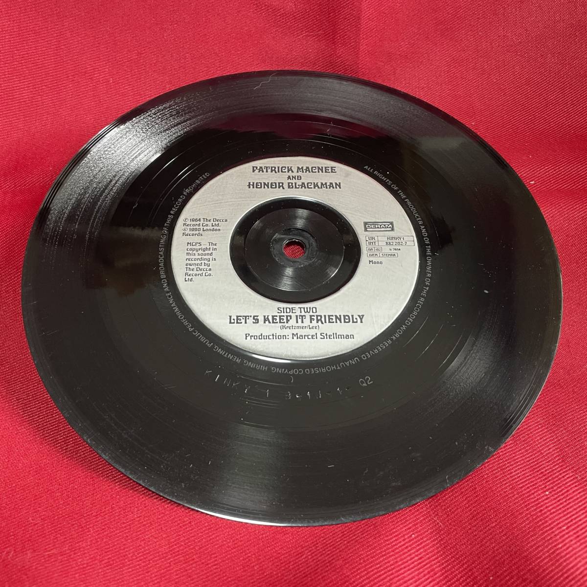 ◆UK7”s!◆PATRICK MACNEE AND HONOR BLACKMAN◆KINKY BOOTS◆_画像6