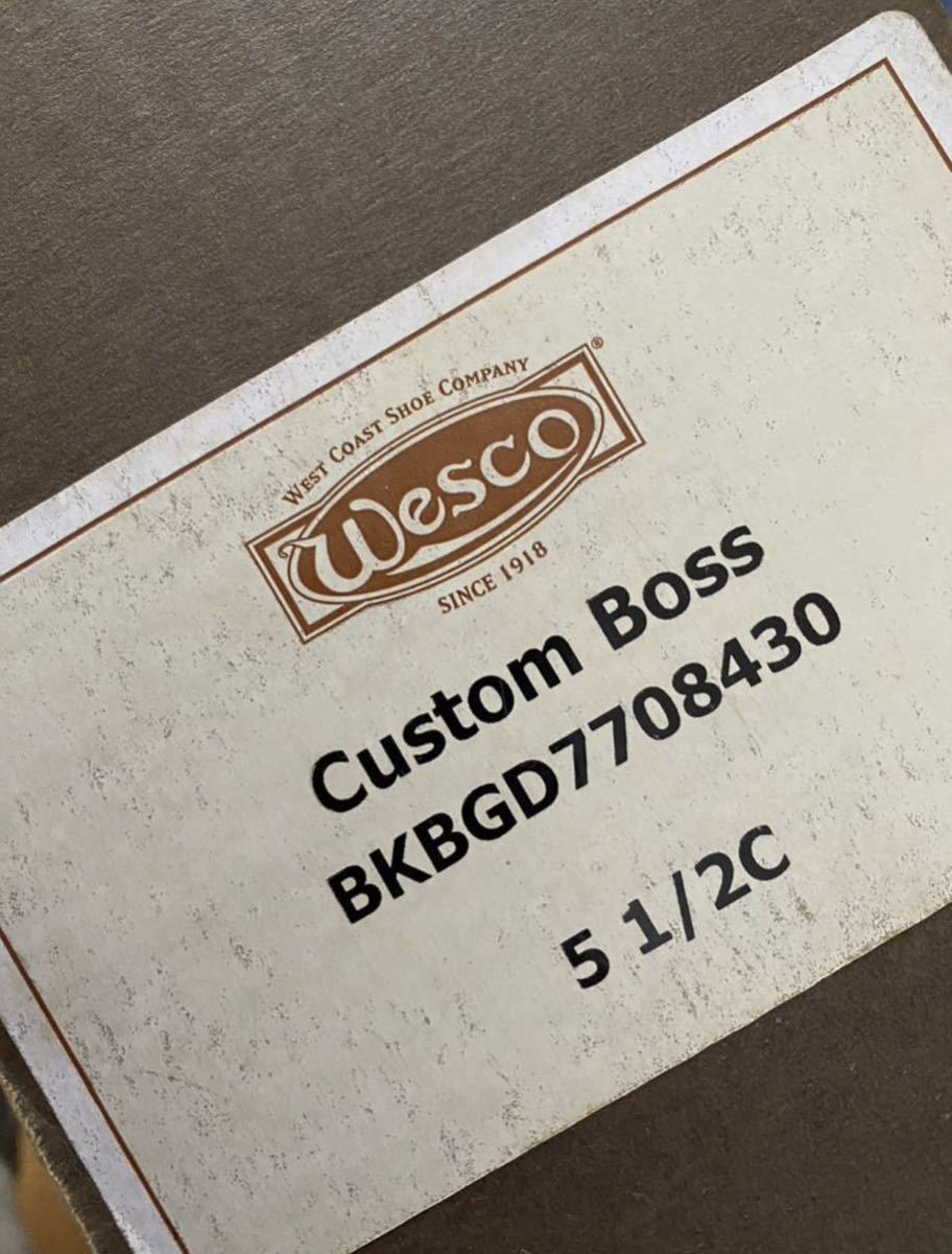 未使用品 WESCO Custom BOSS ウエスコ カスタムボス エンジニアブーツ 5.5C 23.5㎝_画像8