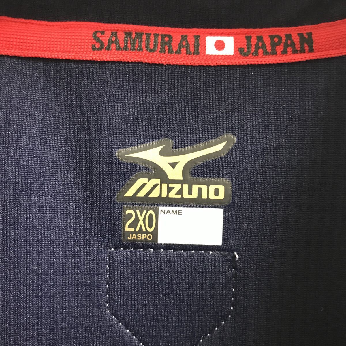 TC-2025 ミズノ mizuno 侍ジャパン 選手番号入り 29番 ポロシャツ 2XOサイズ 半袖 野球 中古 の画像5