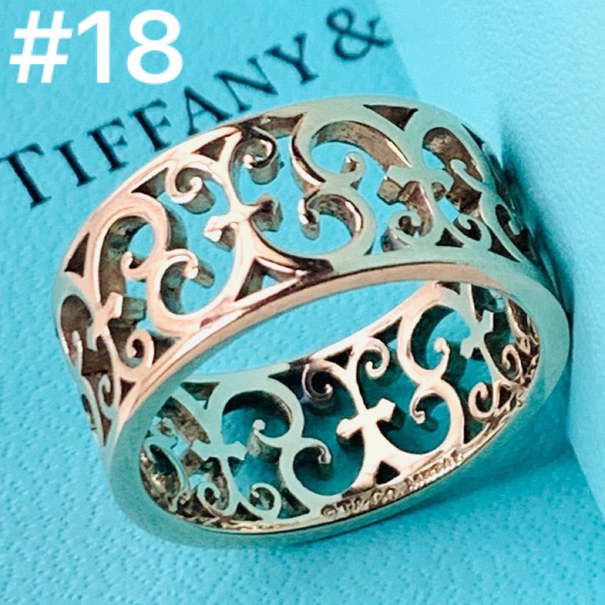 超希少 ティファニー 18号 TIFFANY ルベドメタル 大きめサイズ リング 指輪