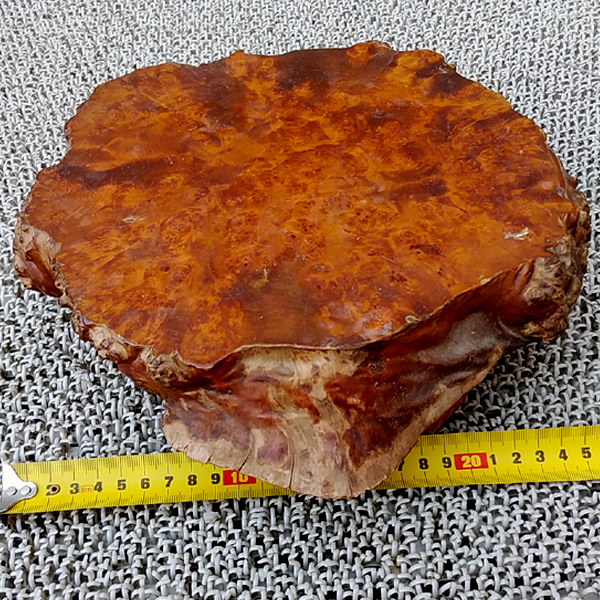座卓 無垢板 切株 輪切 一枚板 花台 天然木 こぶし 幅25cm(座卓