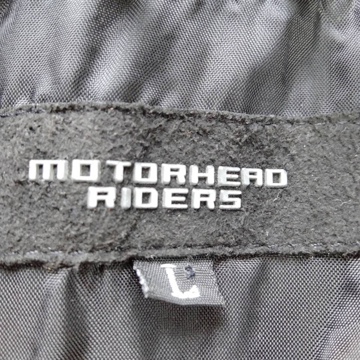 motorhead riders モーターヘッドライダース アウター ライダースジャケット ポケット ジッパー 長袖 メンズ サイズL ブラック SSA31_画像7