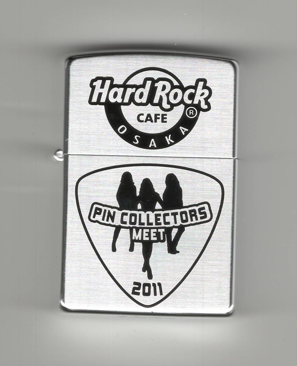 （大PCM11）Zippo　Hard Rock Cafe 大阪　ピンコレクターミート　記念ジッポー　50個限定　新品未使用_画像1