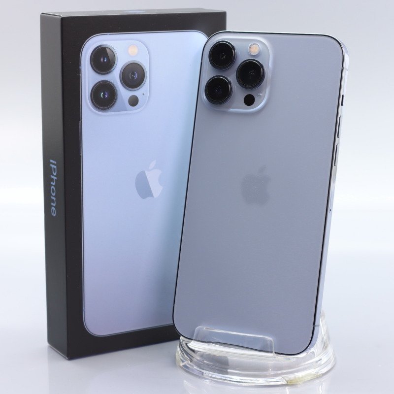 Apple iPhone13 Pro Max 128GB Sierra Blue A2641 3J793J/A バッテリ100% ■SIMフリー★Joshin6441【1円開始・送料無料】の画像1