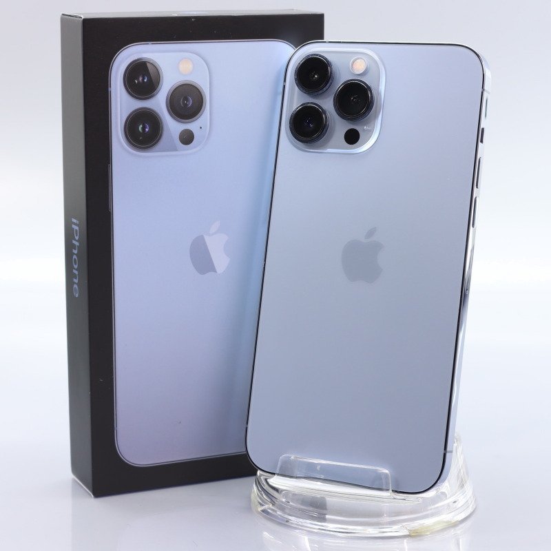 Apple iPhone13 Pro Max 128GB Sierra Blue A2641 3J793J/A バッテリ96% ■SIMフリー★Joshin6301【1円開始・送料無料】の画像1