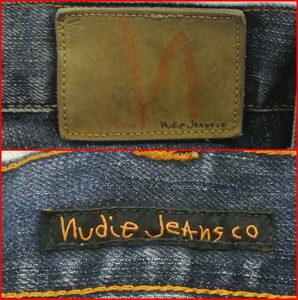 ★NudieJeans メンズ Gパン W78cm L80cm NJ3817 Straight Alf イタリア製 ヒーローインターナショナル★_画像6