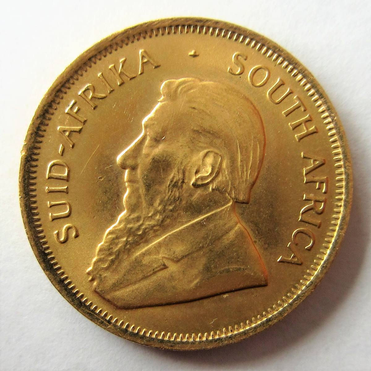 南アフリカ 1/4クルーガーランド金貨(1/4oz KRUGERRAND) 品位K22/0.917Gold 1985年 21.90mm 8.50g KM#106 未使用の画像1