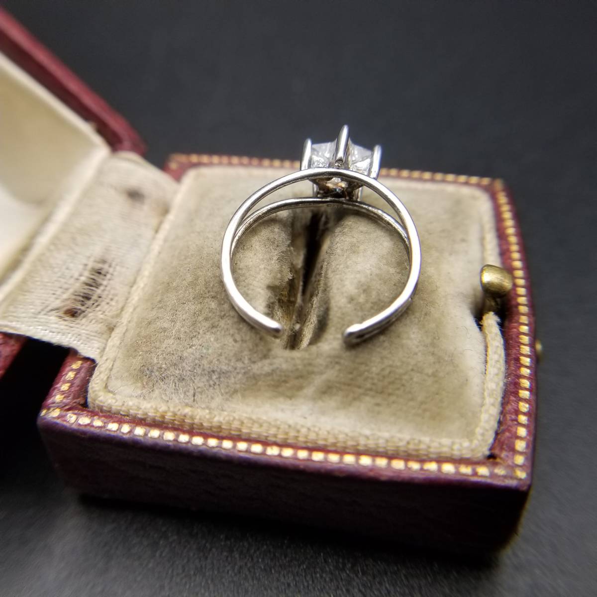  звезда Cubic Zirconia 2 полосный 925 серебряный Vintage кольцо серебряный кольцо лето Star casual кольцо Y6-O⑥