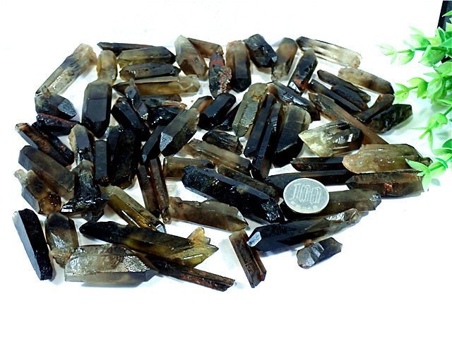チベット産天然モリオン(黒水晶）原石175C3-48C02W JChere雅虎拍卖代购