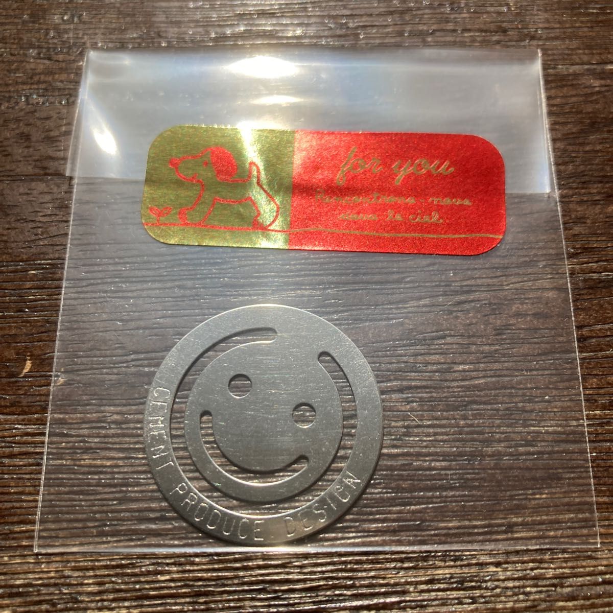 クリップ　CEMENT PRODUCE DESIGN, HAPPY FACE CLIP