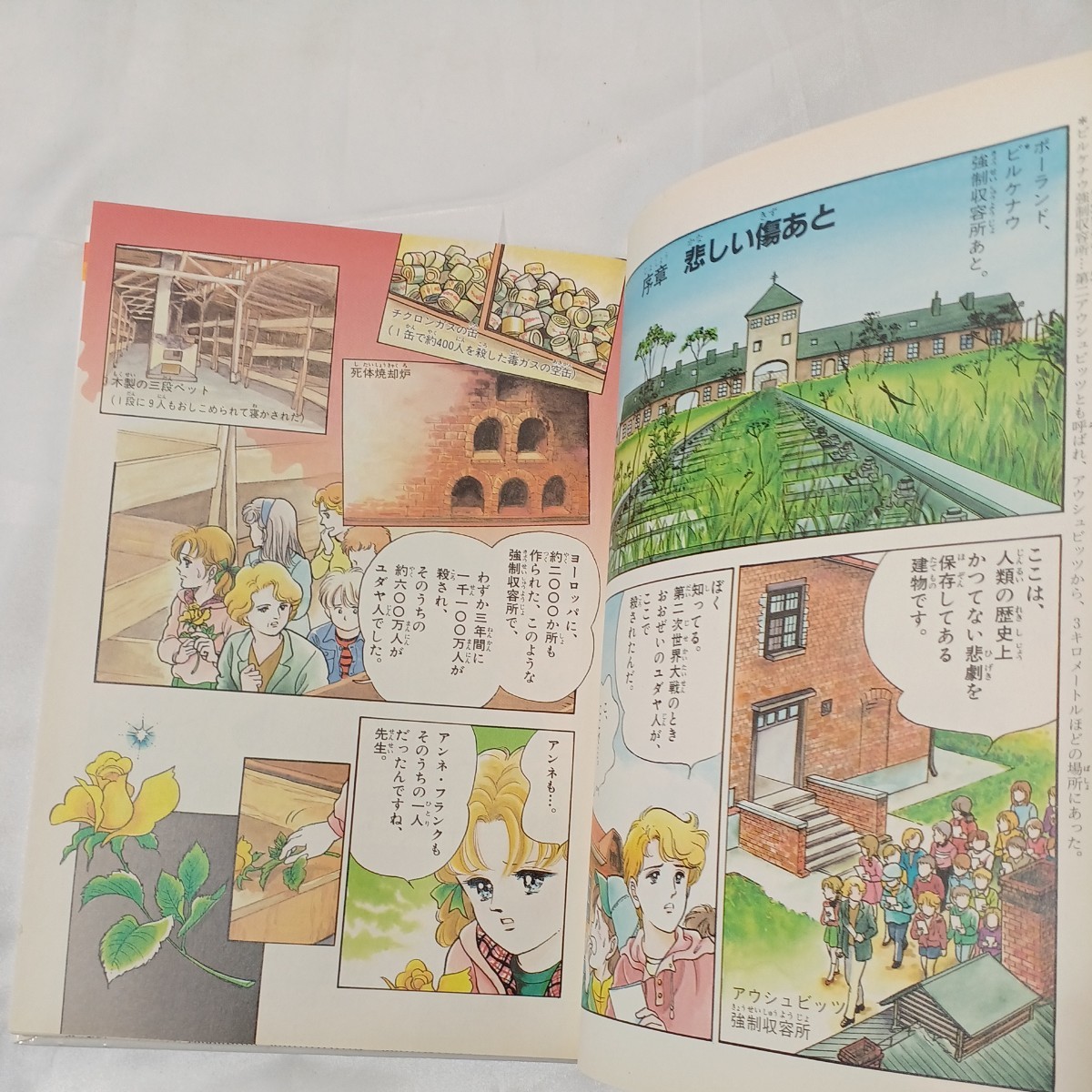 zaa-461♪小学館版学習まんが人物館 アンネ・フランク - 戦争の中で生きる希望を書きつづけた少女 　高瀬直子/杉原めぐみ 小学館　1996/10