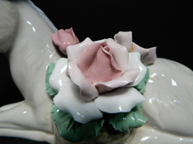 PORCELANAS MIQUEL REQUENA S.A　『馬と花』　高さ約13cm　陶器人形　スペイン製　フィギュリン　置物　コレクション　M-160_画像3