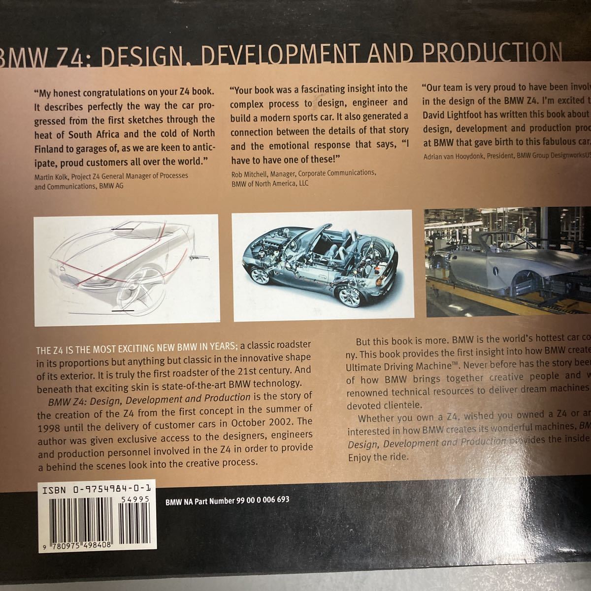 BMW Z4 DESIGN,DEVELOPMENT AND PRODUCTION 設計　デザイン　洋書　車_画像3