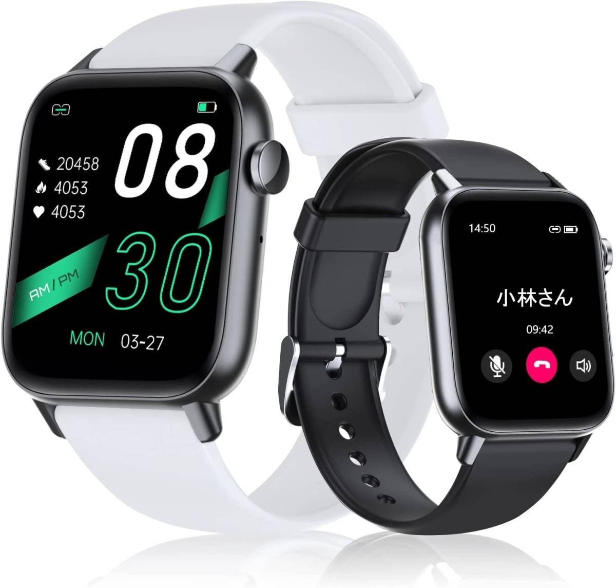 スマートウォッチ 通話機能付き 1.72インチ大画面 Bluetooth5.2 | www
