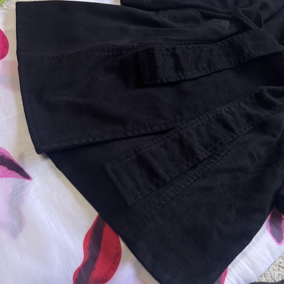 美品】DIANEvonFURSTENBERG ロングコート ブラック 4 L ダイアンフォン