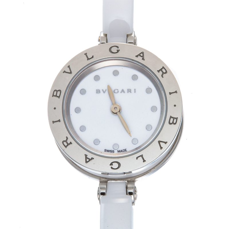 ［飯能本店］BVLGARI ブルガリ ビーゼロワン Sサイズ BZ23SC 腕時計 セラミック ホワイト文字盤 レディース DH62495