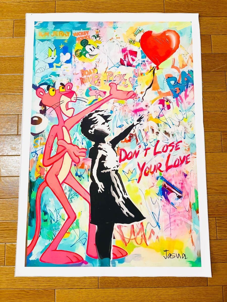 No.33☆半額祭☆キャンバスアート　ブランドアートポスター　バンクシー　赤い風船　ピンクパンサー　バスキア　ブレインウォッシュ