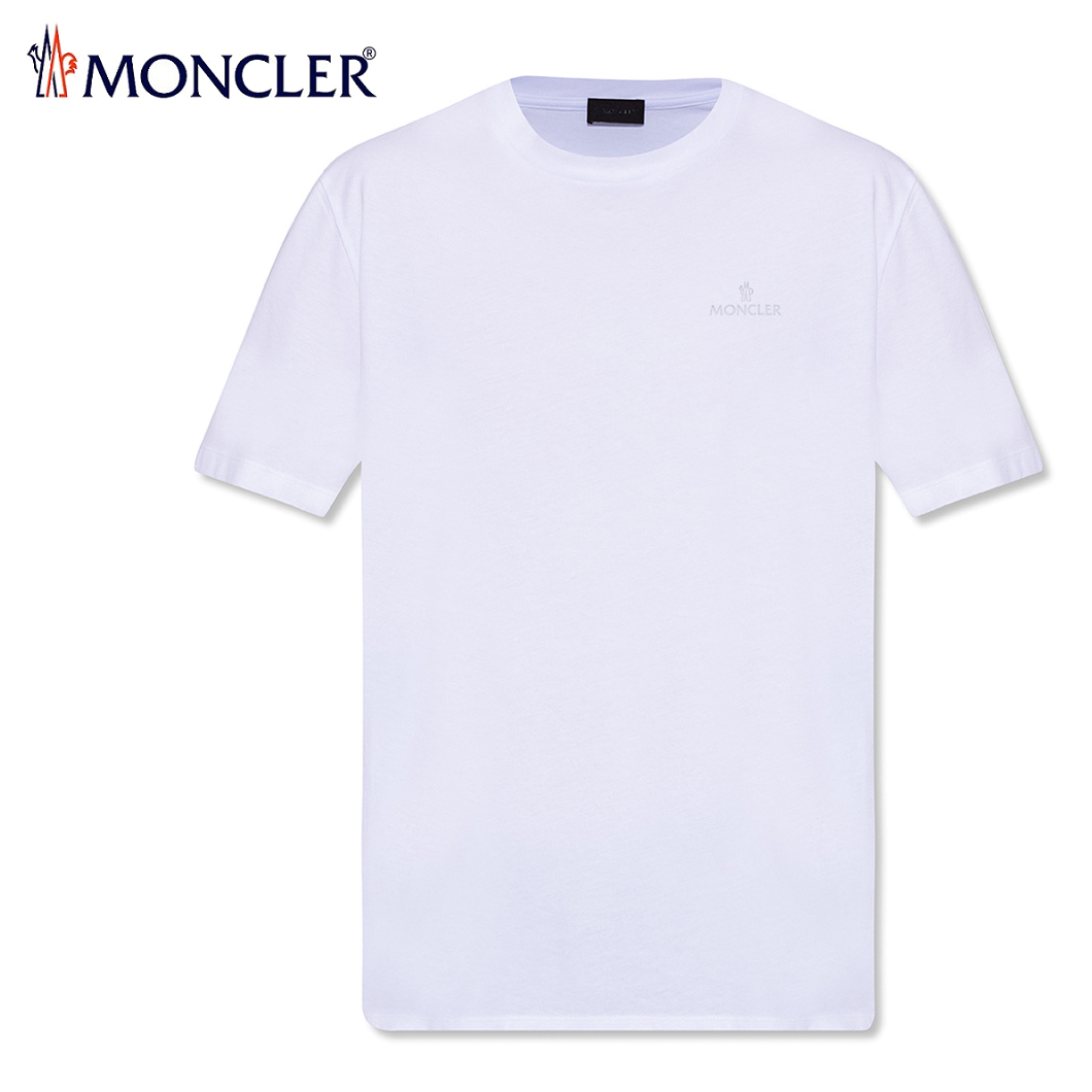 送料無料 176 MONCLER モンクレール 8C00023 829H8 ホワイト レタリングロゴ入り 半袖 Tシャツ size XL