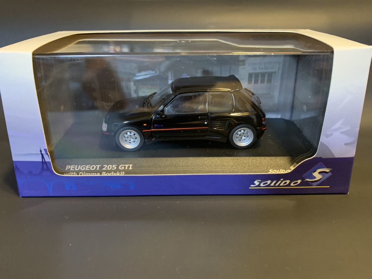 1/43 ソリド プジョー205 GTI DIMMA BODY KIT ブラック エアロ キット SOLID PEUGEOT 205_画像1