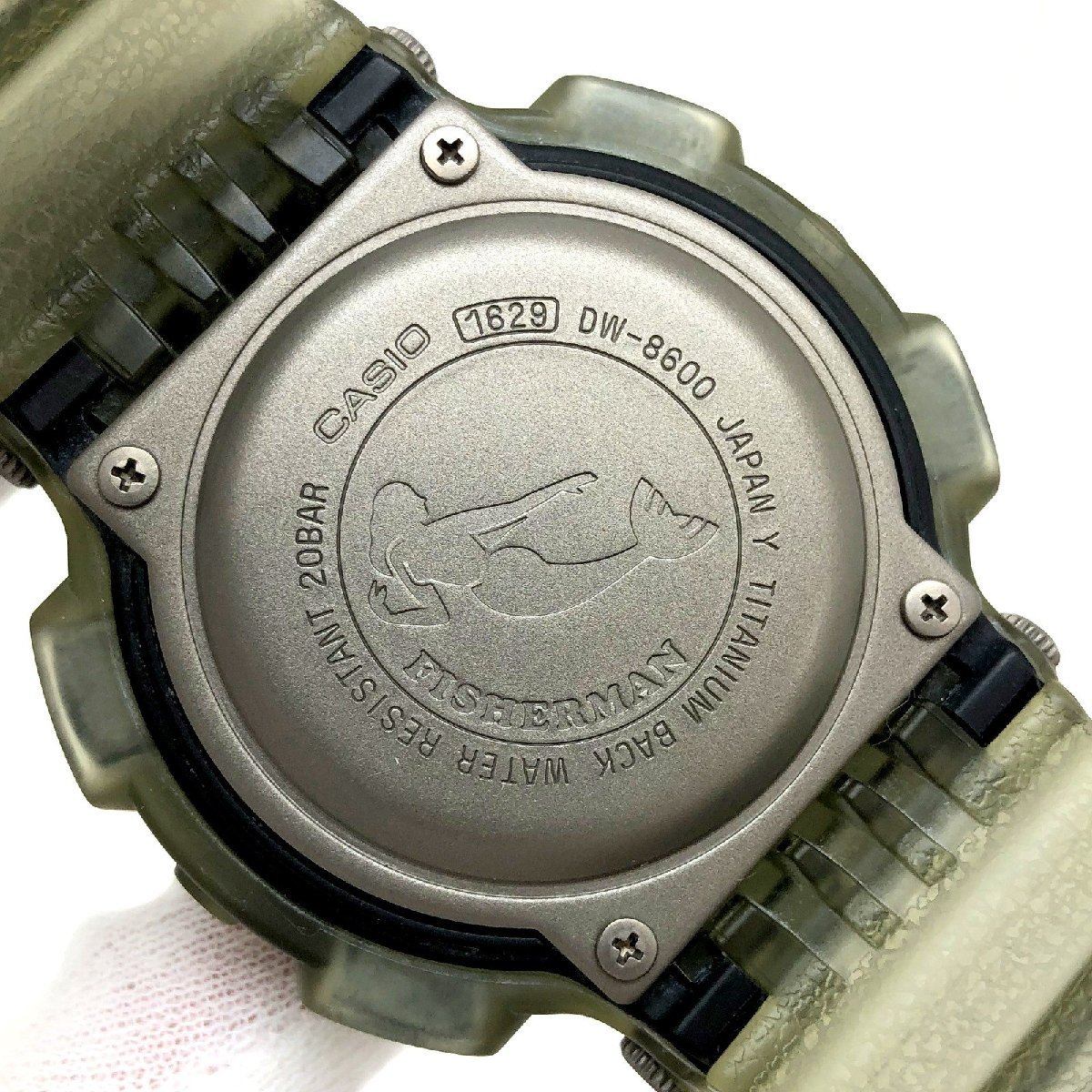 美品 G-SHOCK ジーショック CASIO カシオ 腕時計 DW-8600MS-8T FISHERMAN フィッシャーマン スケルトン【IT04EGU4WVHS】_画像6