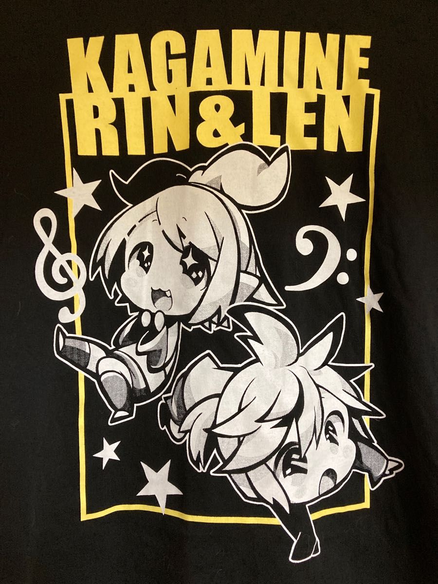 初音ミク 鏡音リン・レン 缶バッジつき　Tシャツ　しまむら　サイズM