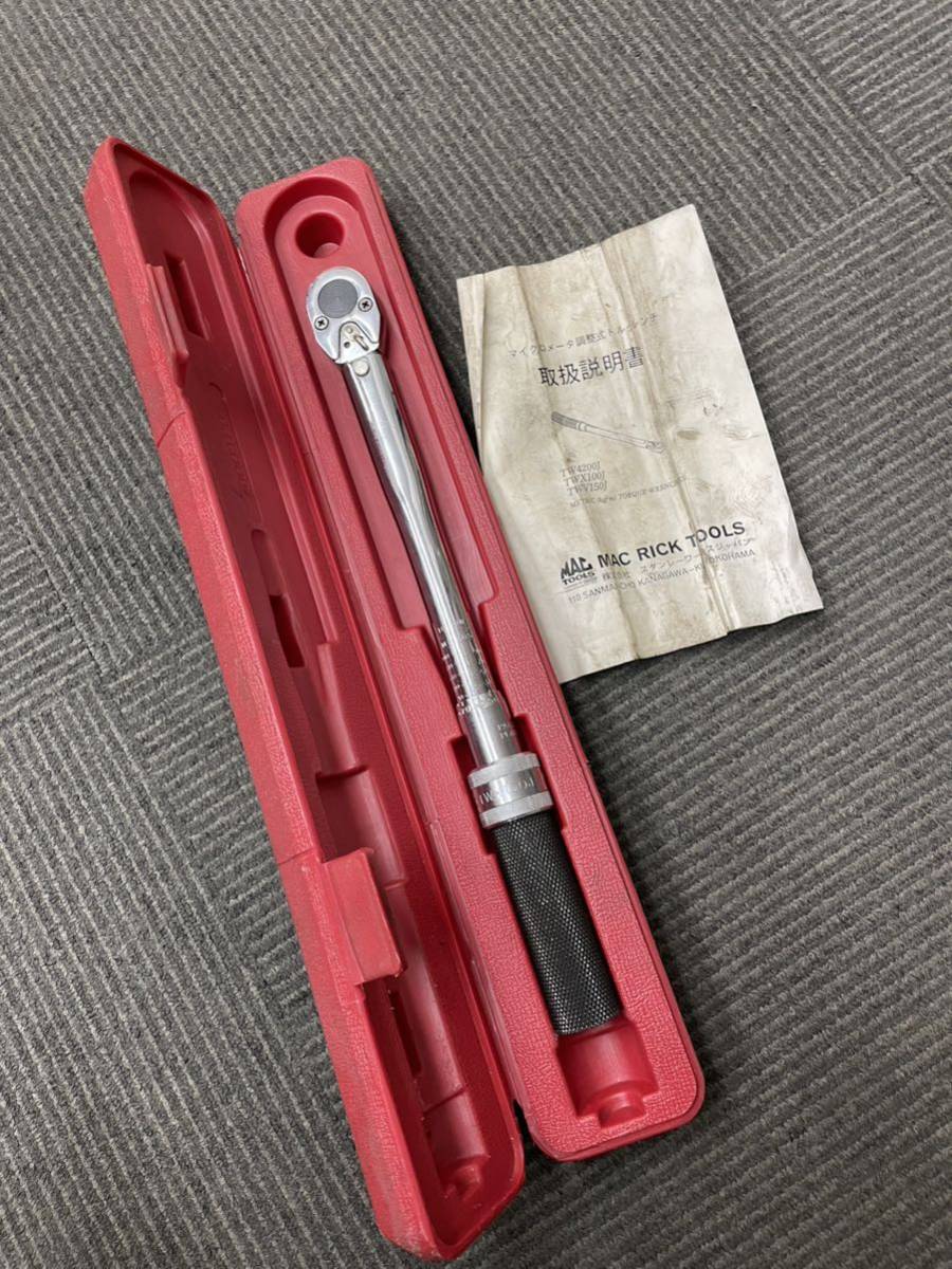 MAC TOOLS トルクレンチ TWX100J マックツール 3/8 9.5(トルクレンチ