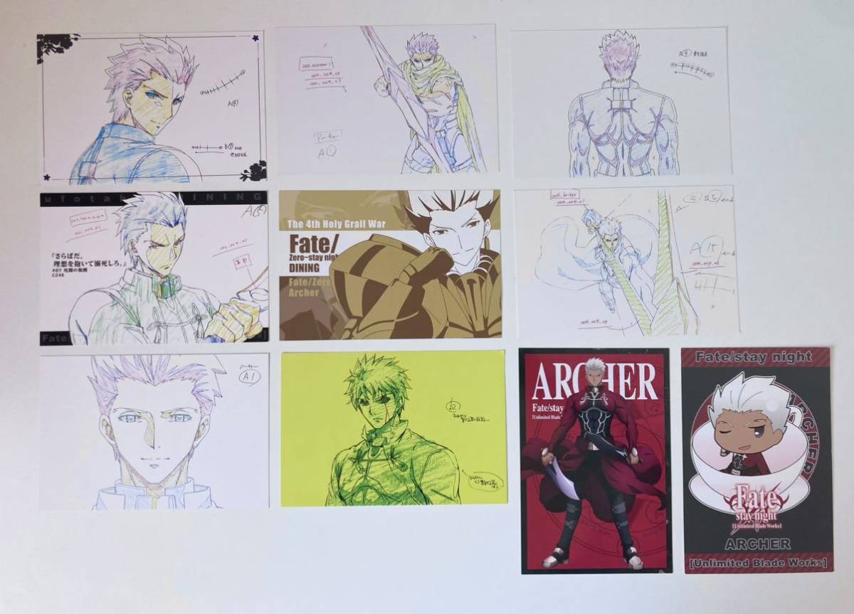 ○Fate/stay night アーチャー ポストカード10枚セット
