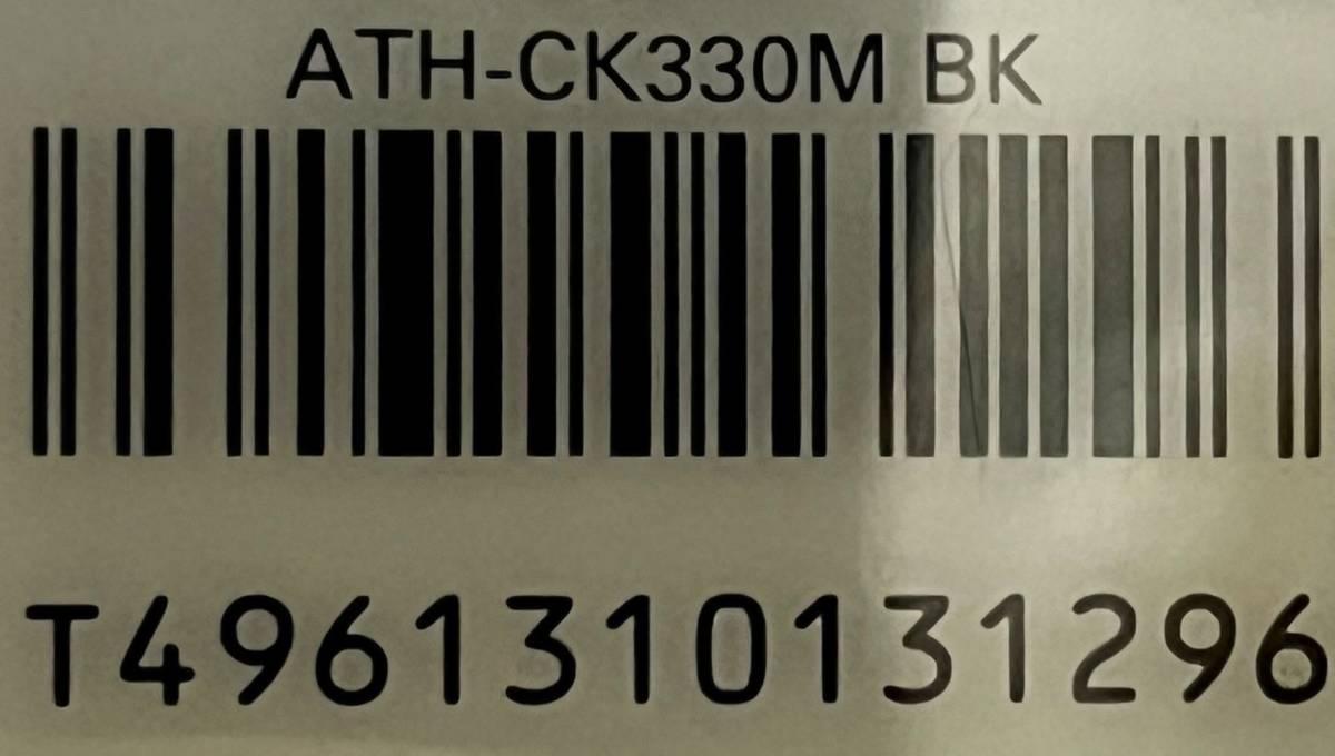■　audio-technica カナル型イヤホン ブラック ATH-CK330M BK_画像2