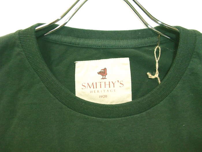 長袖Tシャツ ロンT プリント ロゴパッチ 大きいサイズ Olive 2L MT-5136 Smithy's England 限定数量 送料込み価格!_画像2