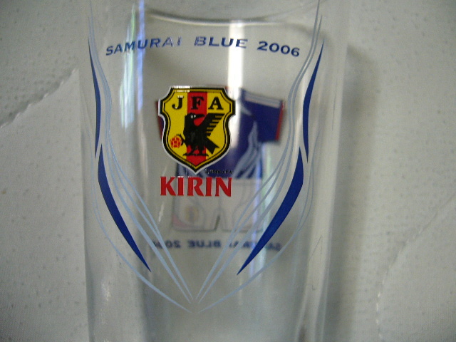 JFA SAMURAI BLUE JAPAN Japan サッカー 日本代表 グラス コップ 高さ116㎜直径70㎜ ガラス製 レア品　新品　。_画像4