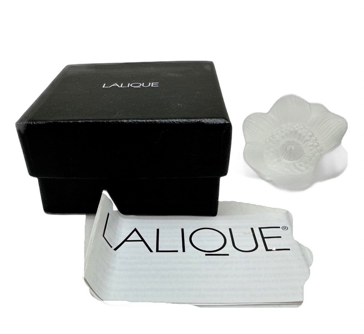 ラリック LALIQUE アネモネ クリスタル フィギュリン 置物 オブジェ