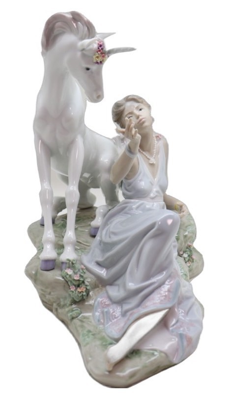 リヤドロ LLADRO 女神とユニコーン NO.6007 フィギュリン 陶器人形