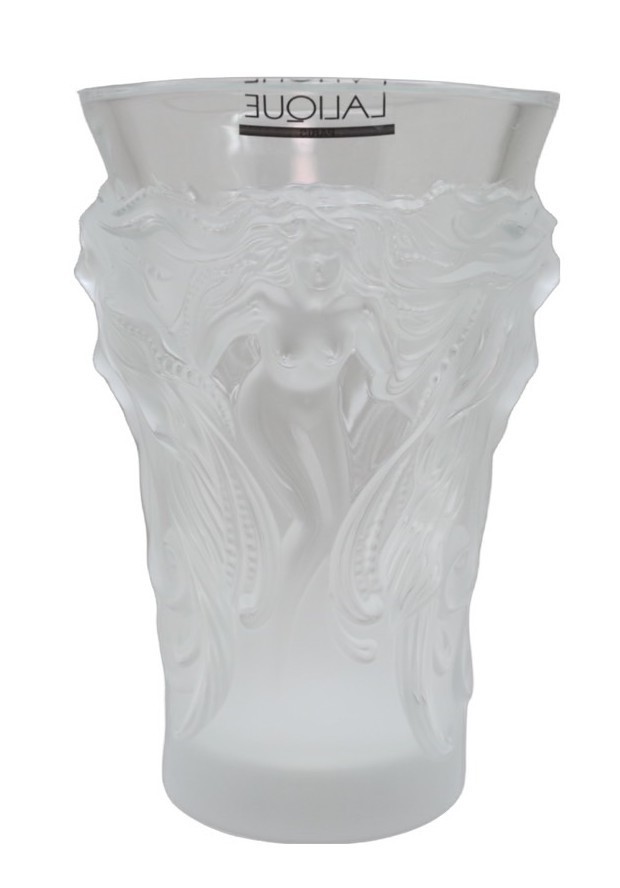 ラリック　LALIQUE ファンタジア FANTASIA　フラワーベース　花瓶　クリスタル　裸婦図
