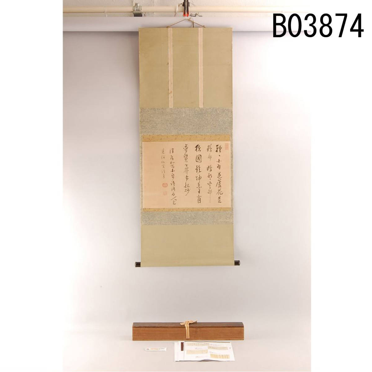 B03874 大徳寺拙叟宗益 横物 大亀極メ 毎日出品作：真作_画像1