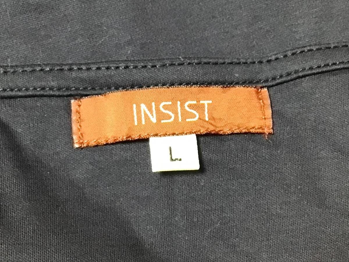 ［1円スタート］7654／INSIST コットン100%シンプルデザイン着回しカットソー／ネイビー系／L／017351の画像5