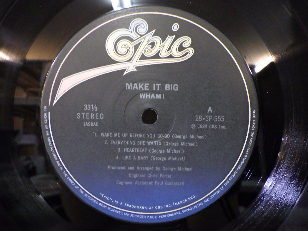 LP レコード 帯 WHAM ワム MAKE IT BIG メイク イット ビッグ 【E+】 M1014X_画像3