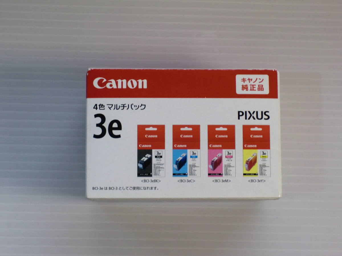 未開封 純正品 Canon BCI-3e Colors インク 4色パルチパック 計4個