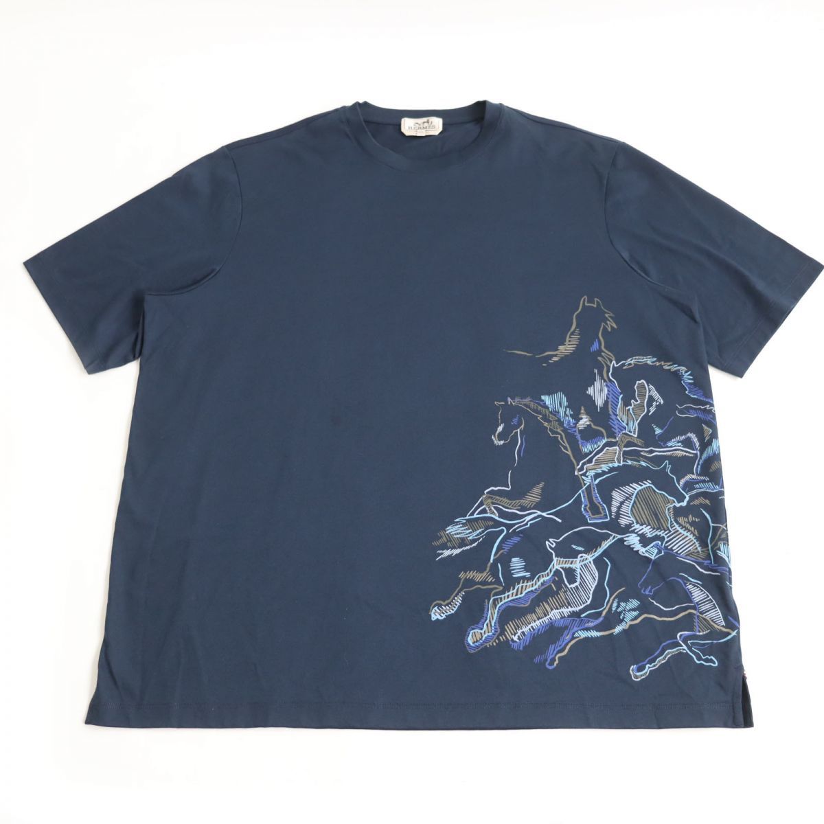 未使用品◇22SS HERMES エルメス カヴァルカード コットン100% 半袖 T
