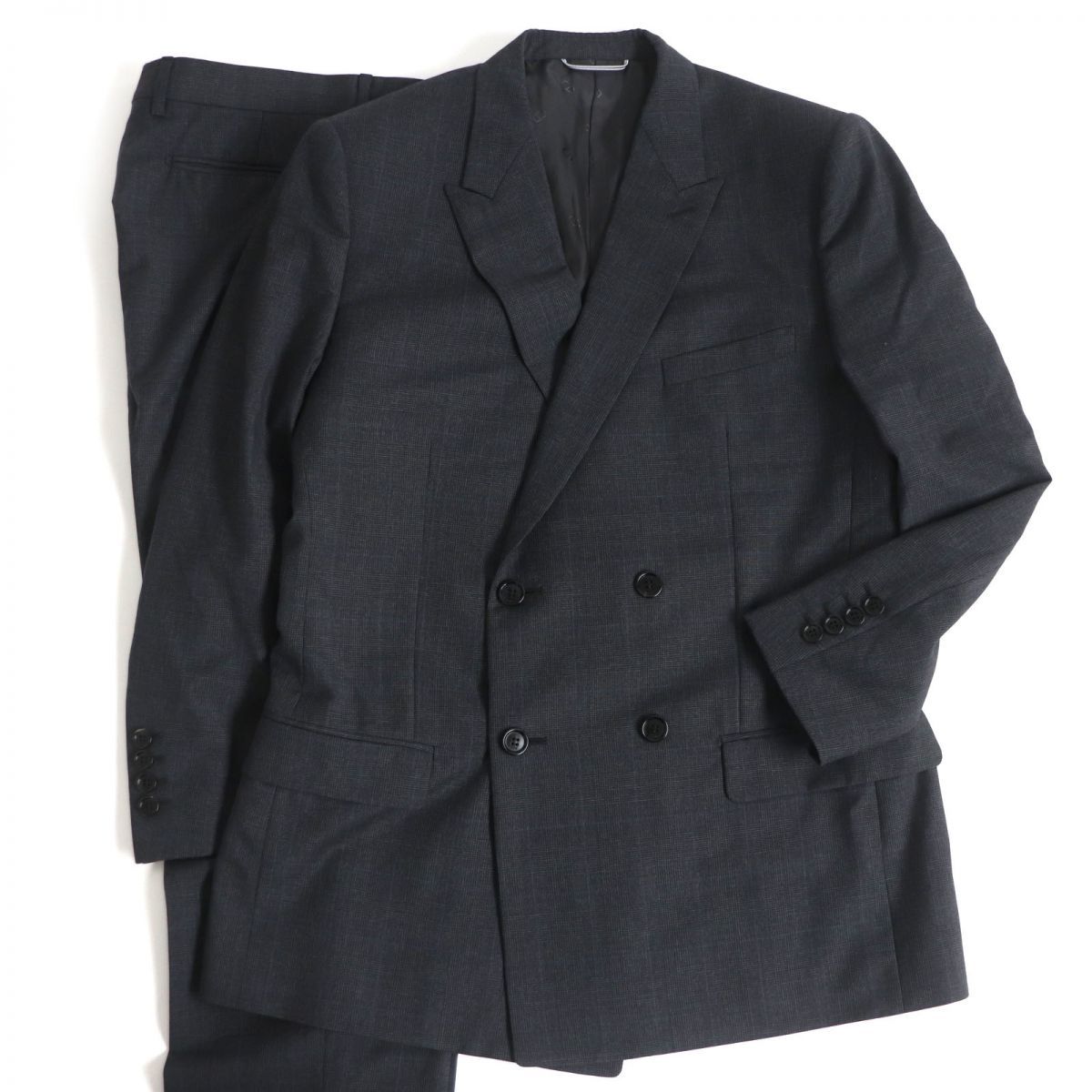 新品 チェック オム DIOR/ディオール 極美品□2019年製 裏ロゴ総柄