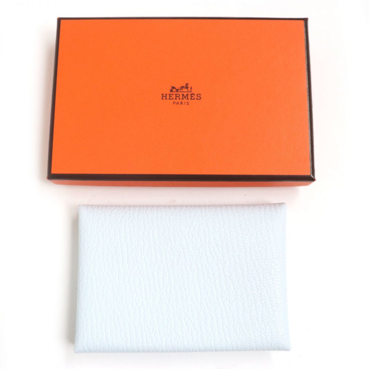 未使用▽HERMES エルメス カルヴィ デュオ シェーブルミゾル レザー