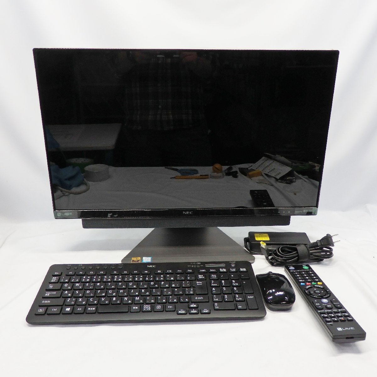 1円~ NEC Lavie DA770/K Core i7-8550U 1.8Hz/8GB/3TB/Blu-ray/23.8