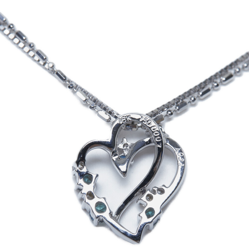 K18WG ホワイトゴールド アレキサンドライト0.21ct ダイヤ0.07ct