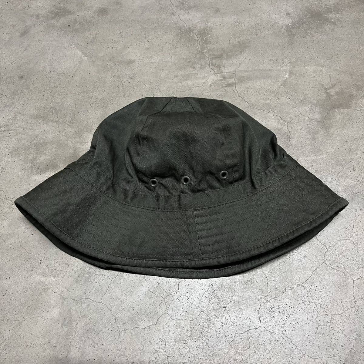 デッド 1989 FRENCH ARMY HBT BUSH HAT OLIVE フランス軍 ヘリンボーン ブッシュ ハット / バケット ビンテージ 80's 90's 70's 40's 50'sの画像1