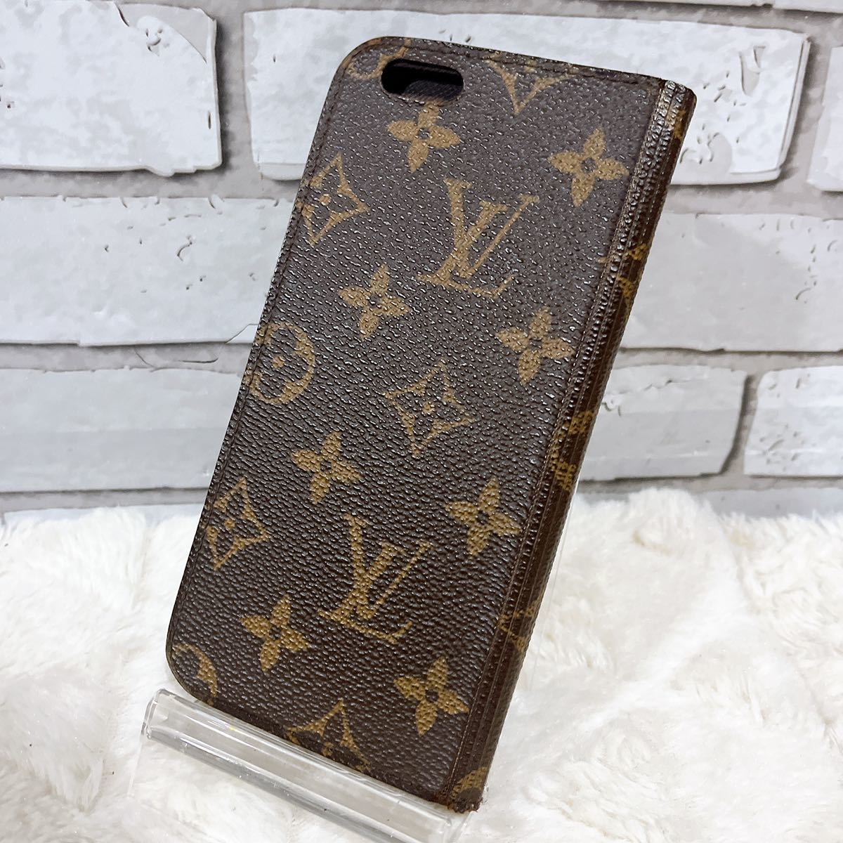 LOUIS VUITTON ルイヴィトン モノグラム スマホケース 手帳型 iPhoneケース 携帯ケース 二つ折り