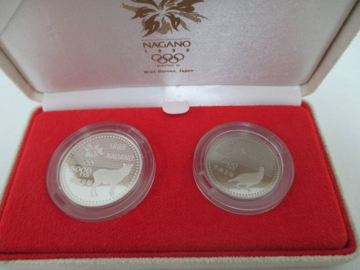 プルーフ硬貨セット 1998年長野オリンピック冬季競技大会5000円 500円