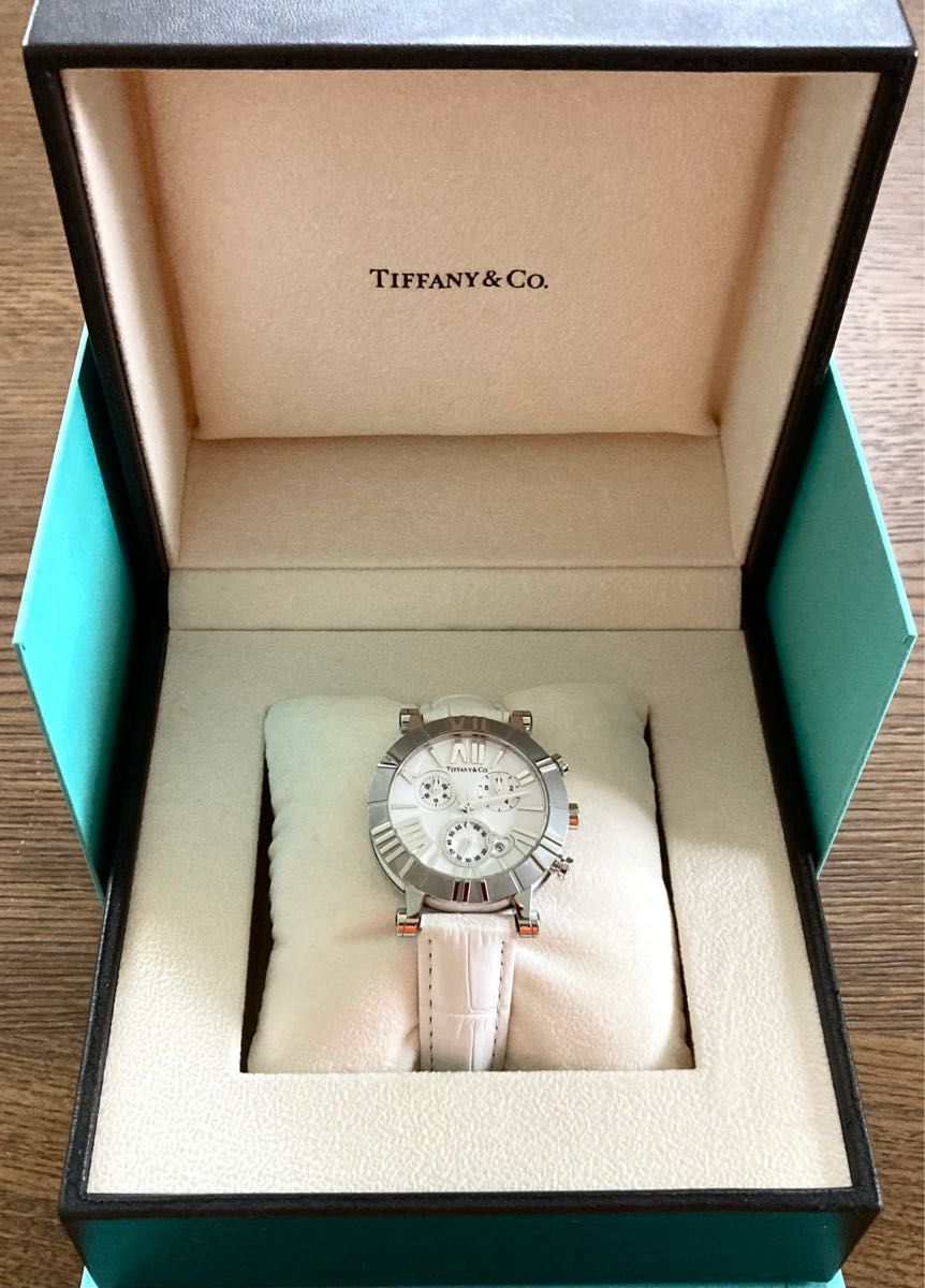 ティファニーTIFFANY&Co.  アトラス Z1301.32.11A20A71Aクロノグラフ レディース 極美品